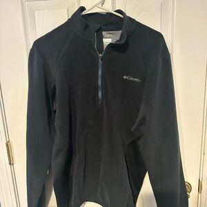 Columbia Black Quarter-Zip Fleece Pullover